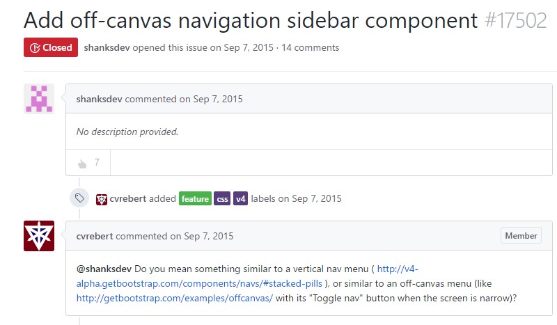  Bring in off-canvas navigation sidebar  ingredient