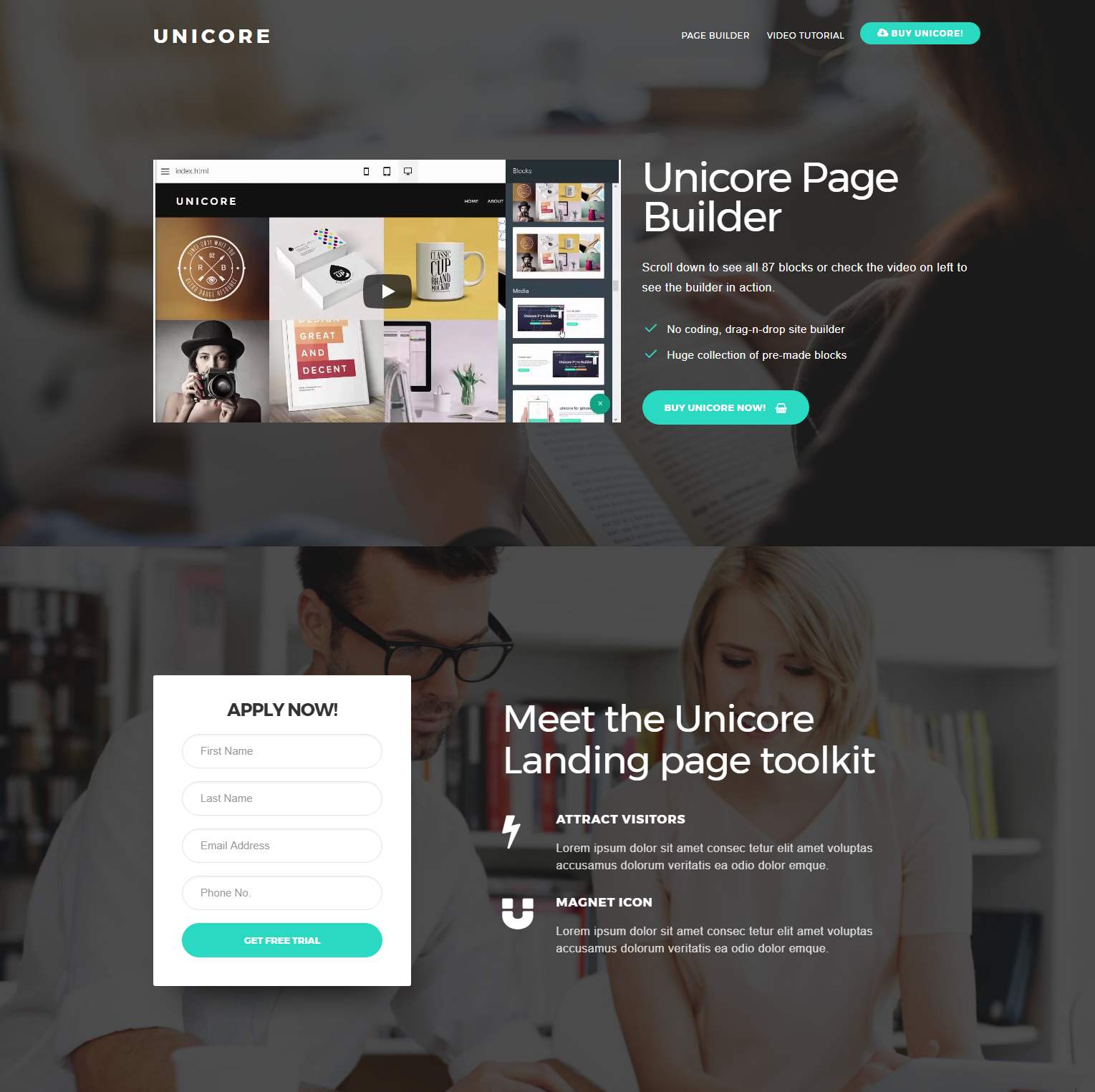 Free Download Bootstrap Unicore Themes